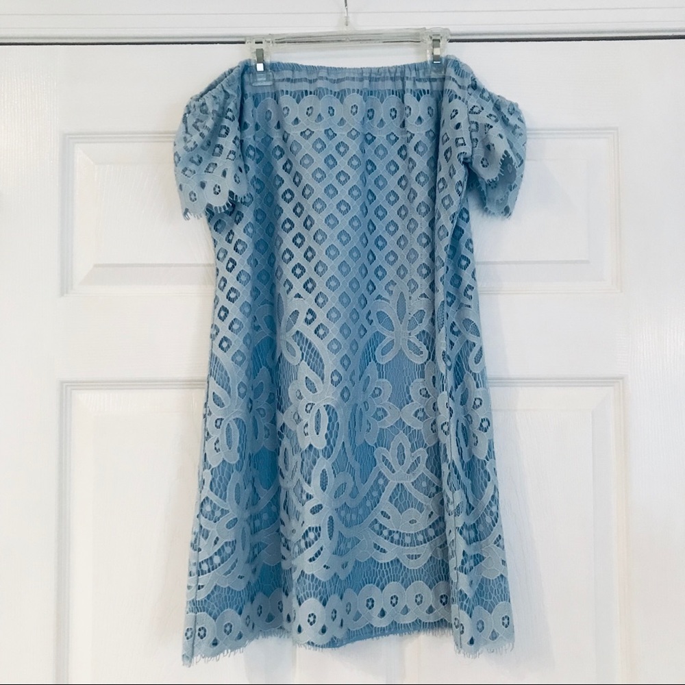 Baby Blue Lace Dress